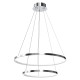 Κρεμαστό Φωτιστικό LED Hoop Χρωμέ 51W 4000K – Milagro ML1550