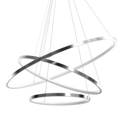 Κρεμαστό Φωτιστικό LED Hoop Χρωμέ 93W 4000K – Milagro ML1551