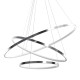 Κρεμαστό Φωτιστικό LED Hoop Χρωμέ 93W 4000K – Milagro ML1551