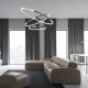 Κρεμαστό Φωτιστικό LED Hoop Χρωμέ 93W 4000K – Milagro ML1551