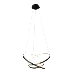 Κρεμαστό Φωτιστικό LED Empoli 55W 4000K Μαύρο Ø60 cm – ML1573