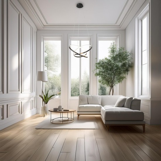 Κρεμαστό Φωτιστικό LED Empoli 55W 4000K Μαύρο Ø60 cm – ML1573