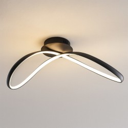 Πλαφονιέρα LED INFINITY 21W 4000K Μαύρη 70cm - Milagro ML1574