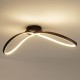 Πλαφονιέρα LED INFINITY 21W 4000K Μαύρη 70cm - Milagro ML1574