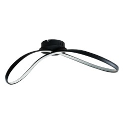 Πλαφονιέρα LED INFINITY 21W 4000K Μαύρη 70cm - Milagro ML1574