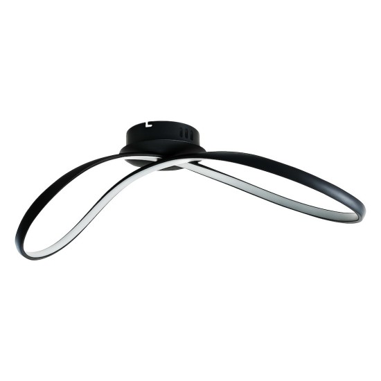 Πλαφονιέρα LED INFINITY 21W 4000K Μαύρη 70cm - Milagro ML1574