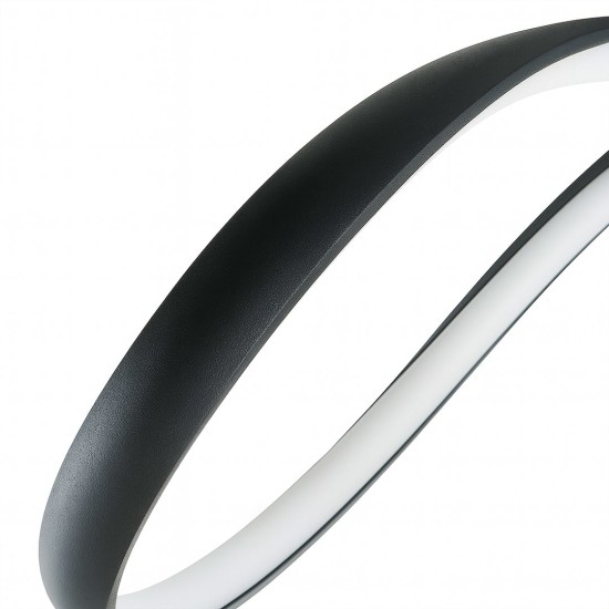 Πλαφονιέρα LED INFINITY 21W 4000K Μαύρη 70cm - Milagro ML1574