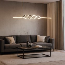 Κρεμαστό Φωτιστικό LED ANCONA Μαύρο 36W 4000K – Milagro
