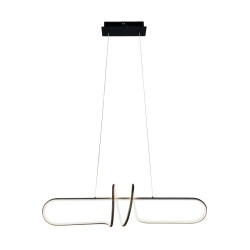 Κρεμαστό Φωτιστικό LED VERTIGO Μαύρο–Χρυσό 54W 4000K – Milagro
