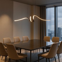 Κρεμαστό Φωτιστικό LED LOOP Μαύρο 28W 4000K – Milagro