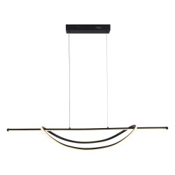 Γραμμικό Κρεμαστό Φωτιστικό LED Ambar 35W 4000K Μαύρο 101 cm – ML1584