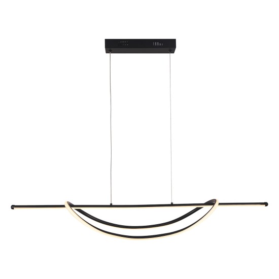 Γραμμικό Κρεμαστό Φωτιστικό LED Ambar 35W 4000K Μαύρο 101 cm – ML1584