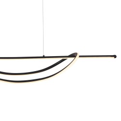 Γραμμικό Κρεμαστό Φωτιστικό LED Ambar 35W 4000K Μαύρο 101 cm – ML1584 Γραμμικό Κρεμαστό Φωτιστικό LED Ambar 35W 4000K Μαύρο 101 cm – ML1584