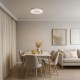 Πλαφονιέρα Οροφής LED Piattino 30W Ø40cm 3CCT 3000K-4000K-6000K Λευκή - Milagro ML1810