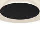 Πλαφονιέρα Οροφής LED Piattino 30W Ø40cm 3CCT 3000K-4000K-6000K Μαύρη - Milagro ML1811