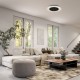 Πλαφονιέρα Οροφής LED Piattino 30W Ø40cm 3CCT 3000K-4000K-6000K Μαύρη - Milagro ML1811