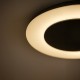 Πλαφονιέρα Οροφής LED Piattino 30W Ø40cm 3CCT 3000K-4000K-6000K Μαύρη - Milagro ML1811