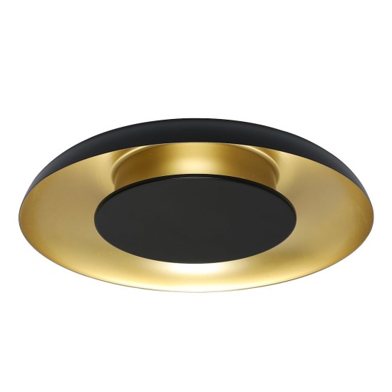 Πλαφονιέρα Οροφής LED Piattino 30W Ø40cm 3CCT Μαύρο-Χρυσό - Milagro ML1812 Πλαφονιέρα Οροφής LED Piattino 30W Ø40cm 3CCT Μαύρο-Χρυσό - Milagro ML1812