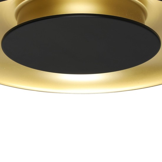 Πλαφονιέρα Οροφής LED Piattino 30W Ø40cm 3CCT Μαύρο-Χρυσό - Milagro ML1812 Πλαφονιέρα Οροφής LED Piattino 30W Ø40cm 3CCT Μαύρο-Χρυσό - Milagro ML1812