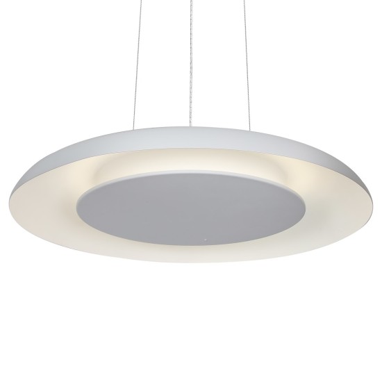 Κρεμαστό Φωτιστικό LED Piattino 30W 3CCT Λευκό Ø40 cm – ML1813
