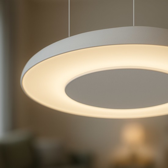 Κρεμαστό Φωτιστικό LED Piattino 30W 3CCT Λευκό Ø40 cm – ML1813