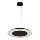 Κρεμαστό Φωτιστικό LED Piattino 30W 3CCT Μαύρο Ø40 cm – ML1814