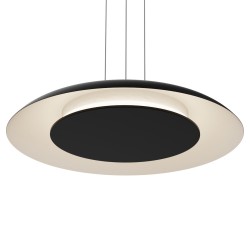 Κρεμαστό Φωτιστικό LED Piattino 30W 3CCT Μαύρο Ø40 cm – ML1814