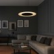 Κρεμαστό Φωτιστικό LED Piattino 30W 3CCT Μαύρο Ø40 cm – ML1814