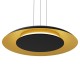 Κρεμαστό Φωτιστικό LED Piattino 30W 3CCT Μαύρο–Χρυσό Ø40 cm – ML1815
