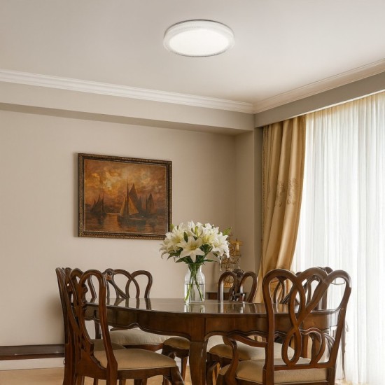 Πλαφονιέρα VIGO LED 24W Ø38cm 2400lm 4000K IP20