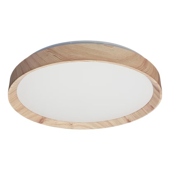 Πλαφονιέρα LED ORINOKO 36W Ø48cm 4000K – Όψη Ξύλου