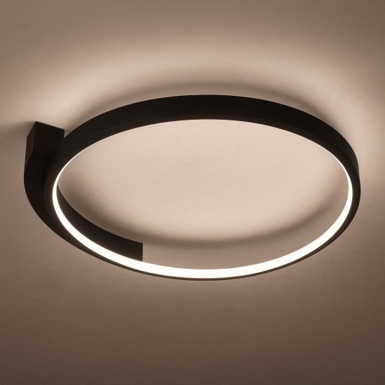 Φωτιστικό Οροφής Luna Μαύρο LED 18W ML1843