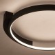 Φωτιστικό Οροφής Luna Μαύρο LED 18W ML1843