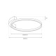 Φωτιστικό Οροφής Luna Μαύρο LED 18W ML1843