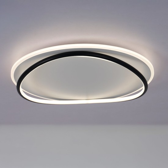 Φωτιστικό Οροφής LED HALO Μαύρο–Λευκό 38W 4000K – Milagro