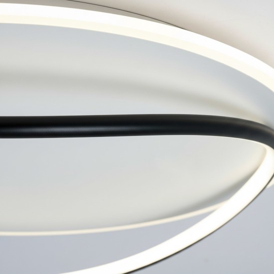 Φωτιστικό Οροφής LED HALO Μαύρο–Λευκό 38W 4000K – Milagro