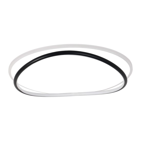 Φωτιστικό Οροφής LED HALO Μαύρο–Λευκό 38W 4000K – Milagro