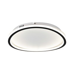 Στρογγυλό Φωτιστικό Οροφής LED CALI Μαύρο–Λευκό 30W 4000K – Milagro