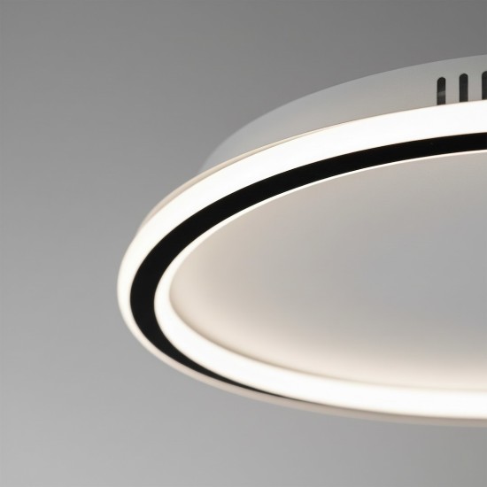 Στρογγυλό Φωτιστικό Οροφής LED CALI Μαύρο–Λευκό 30W 4000K – Milagro