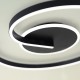  LED LORENZO Φωτιστικό οροφής ΜΑΥΡΟ 22W