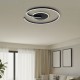  LED LORENZO Φωτιστικό οροφής ΜΑΥΡΟ 22W