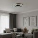  LED LORENZO Φωτιστικό οροφής ΜΑΥΡΟ 22W