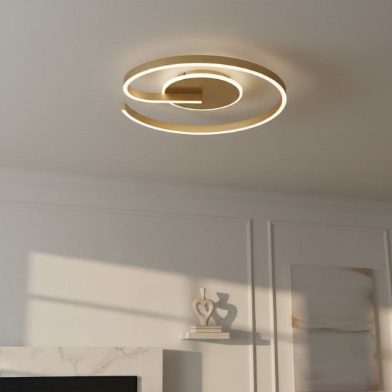 Πλαφονιέρα Οροφής LED Lorenzo Gold 22W 4000K Χρυσή Ø50 cm – ML1849 Πλαφονιέρα Οροφής LED Lorenzo Gold 22W 4000K Χρυσή Ø50 cm – ML1849