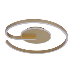 Πλαφονιέρα Οροφής LED Lorenzo Gold 22W 4000K Χρυσή Ø50 cm – ML1849
