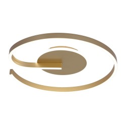 Πλαφονιέρα Οροφής LED Lorenzo Gold 22W 4000K Χρυσή Ø50 cm – ML1849