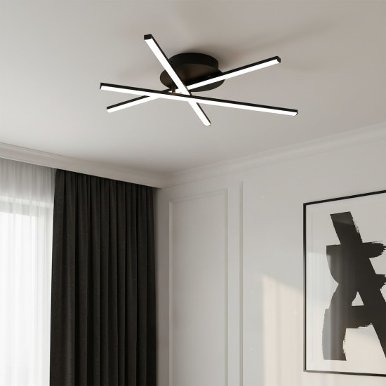 Φωτιστικό Οροφής LED STICK Μαύρο 12W 4000K – Milagro ML1850