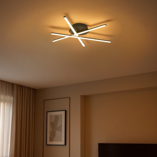 Φωτιστικό Οροφής LED STICK Μαύρο 12W 4000K – Milagro ML1850