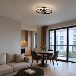 Φωτιστικό Οροφής LED TITANO Μαύρο 12W 4000K – Milagro