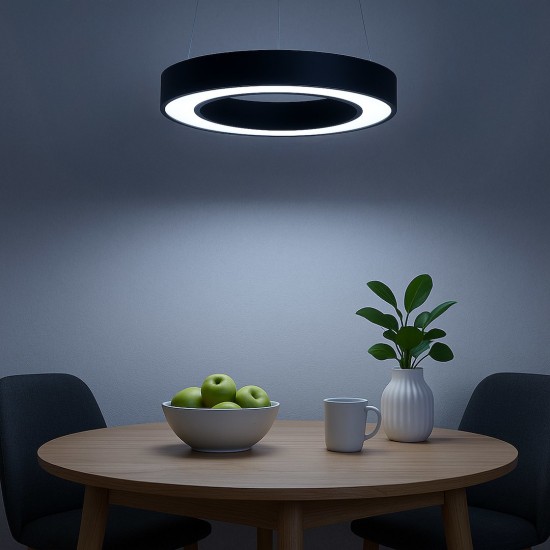 Κρεμαστό Φωτιστικό LED Union Μαύρο 40W 3CCT 3000K–4000K–6000K – Milagro ML1866