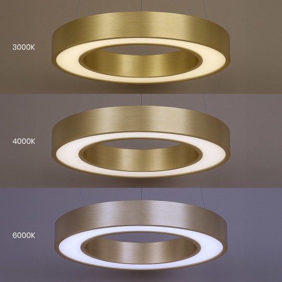 Κρεμαστό Φωτιστικό LED Union Χρυσό 40W 3CCT 3000K–4000K–6000K – Milagro ML1867